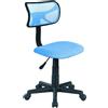 PRATIKO Sedia Girevole 5 Ruote Ufficio Cameretta Scrivania Schienale Ergonomico Azzurro