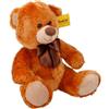 BAKAJI Peluche Orso Altezza 25 cm Gioco Orsacchiotto Morbido Con Fiocco Gigante Nastro