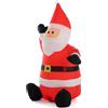 BAKAJI Gonfiabile Babbo Natale Seduto Con Illuminazione Led Altezza 120 Cm Per Esterno