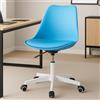 Shally Dogan Sedia da Ufficio Full Blu Poltrona da Studio e Casa Ergonomica con Ruote