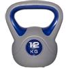 BAKAJI Kettlebell Esercizio Fisico Fitness Peso in Ghisa e Cemento 12 kg Manico Comodo