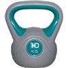 BAKAJI Kettlebell Esercizio Fisico Fitness Peso in Ghisa e Cemento 10 kg Manico Comodo