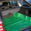 BAKAJI Telo Copri Baule Auto Protezione Bagagliaio Impermeabile 180 X 125 Cm Verde