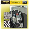LIFETIME CARS Organiser Pieghevole per Auto Porta Oggetti Viaggio Sedile Posteriore Zebra