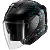 Shark Casco Moto Jet Shark SKWAL JET REPTAIA Nero Viola Glitter