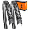 YUNSCM 26 pollici Lightweight bicicletta pneumatici 26x2.25 (57-559) 120TPI Nylon/Puncture-Resistant/Compatible with Montagna bicicletta pneumatici 26x2.20 26x2.25 26x2.30-2 PCS (Y-581)
