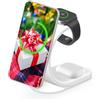 MMOBIEL Caricatore Senza Fili per iPhone, Apple Watch e AirPods - Supporto per Caricabatterie Wireless 3 in 1-18W Magnetico di Ricarica Rapida Senza Fili Compatibile con Magsafe Qi - Bianco