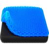 HSSGGV Cuscino Sedia in Gel, Cuscino In Gel, Cuscino per Sedia Ufficio per Ridurre la Pressione Su Fianchi, Coccige e Gambe, Cuscini per Sedie Traspiranti per Auto / Ufficio / Casa / Sedia a Rotelle(blu)