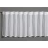 GARDINIA Tendina da Bistrot con Passanti Nascosti, Trasparente, Filtrante, Tendina a Pannelli, Voile Jacquard, 140 x 45 cm, Bianco
