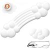 FELiCON Set Poggiapolsi per Tastiera e Mouse, Keyboard Wrist Rest Support e Cuscinetto di Supporto Mouse in Memory Foam con Sottobicchiere, Ergonomico per Laptop, Ufficio, Casa, Gioco, Digitare - Bianco