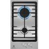 Electrolux Piano Cottura a Gas Serie 300 da Incasso, EGG3322NVX, 29 cm, 2 Fuochi, Griglie in Ghisa, Manopole Frontali Inox, Accensione Integrata, Sistema di Sicurezza Sicurgas, Finitura Inox