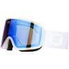 OUT OF Electra 2 - maschera da sci e snowboard con lente elettronica White/Blue