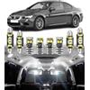 BMT xms 18pz Kit di Luci LED per Interni per BMW 3 Series E92 Coupe 2006-2013, Lampadine LED per Interni Auto e Camion 6000K Bianco Luminoso