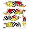 4R Quattroerre.it Adesivi Sticker Picchio con Scacchi, 20 x 24 cm