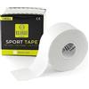KALAHARI 4 wellness KALAHARI Tape sportivo Extra Lungo - 3.8cm x 13.7m - Nastro fasciature, bendaggio sportivo, nastratura dita pallavolo, crossfit, arrampicata - Sport Tape, Non elastico, 100% Cotone, Bianco
