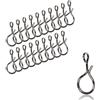 AmZfishing 20 o 40 pezzi di connettori rapidi per la pesca a mosca | Fly Snap per la pesca alla trota | Connettore per mosche | Fly Fly Connector (20, b: #S)