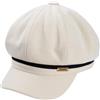 ZLLkeji Donne Berretto Newsboy Cappello Berretto Donna Con Visiera British Style Retro Berretto Piatto Coppola Da Donna Tweed Gatsby Hat (Nero)
