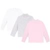 Ellepi Set 3 Maglie Lupetto Bambino Bambina Manica Lunga 100% Caldo Cotone (Cielo, 14 Anni)