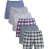YANZHAO Biancheria intima da uomo Multipack Cotone Classics Tartan Uomini Boxer Shorts Confezione da 6 (Maglia & Tessuto), Confezione da 6 - assortiti-2, L