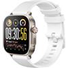GIOPUEY Cinturini Compatibile con Realme Watch 5, Morbido Silicone Cinturino [Resistente all'Usura] [Traspirante] - White