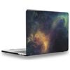 UESWILL Custodia MacBook Pro 13 Pollici 2024 2023 2022-2016 Release A2338 M1 M2 A2289 A2251 A2159 A1989 A1706 A1708, con USB-C-Touch-Bar, Motivo Galassia, Custodia Rigida, Nebula/Verde