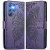 MOJIA Cover in Pelle per Doogee Note 56X / Note 56X Pro, Custodia Premium a Portafoglio con Interno Case in TPU e Porta Carte [Cinturino da Polso in Regalo]. Viola