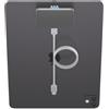 KOOVIVA Caricabatterie magnetiche wireless per iPad Pro iPad Pro 11 (2024/2025 M4) SOLO, 18 W Caricabatterie Smart Connector di ricarica rapida, Pad di ricarica wireless in lega di alluminio con cavo USB-C