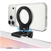 Itramax Continuity Camera Mount,Supporto Magnetico 360° Regolabile per Monitor e Telefono Portatile come Webcam per MagSafe iPhone 17 16 15 14 13 12 11 XS XR,iMac&MacBook,FaceTime,Apple TV,Streaming