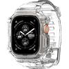 Spigen Cover con Cinturino Rugged Armor Pro Compatibile con Apple Watch Ultra 3 49mm (2025) e Apple Watch Ultra 2/1 - Crystal Clear (Trasparente)