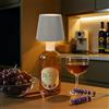 Ketom Lampada per Bottiglia Senza Fili, Lampada Bottiglia Ricaricabile, 3 Temperature di Colore & Dimmerabile, Controllo Touch, Impermeabile IP54 per Camera da Letto, Bar(Grigio Tortora)