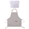 FDGGT 1 Grembiule per Bambini E 1 Cappello da Cuoco per Bambini, Grembiule Regolabile, Grembiule da Cucina, Grembiule Antisporco per Cucinare