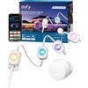 eufy Security Permanent OutdoorLights S4, luci attivate da radar, 30m con 72 LED IP67 impermeabile, illuminazione d'atmosfera AI compatibili con telecamere eufy, Smart RGBWW per uso quotidiano e feste
