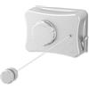 SUNOYA Filo Stendibiancheria Retrattile, 5.1m Stendibiancheria Retrattile, Filo Stendibiancheria Retrattile Invisibile, Linea Inossidabile Corda Bucato per Interni Bagno Balcone Resistente Esterni Piazza
