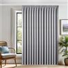 Deconovo Tende Oscuranti 100% con Nastro Arricciatore - Set di 1 Pannelli 300x220 cm Grigio, Tende per Interni Moderne per Camera da Letto e Soggiorno