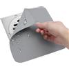 UOCAI 2 Pezzi Copri Scarico A Pavimento, 20×20 cm Silicone Quadrato Scarico Doccia A Pavimento, Tappetino per Tappo Antiodore per Doccia per Cucina, Bagno, WC (Grigio)