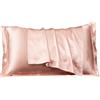 Nazaz Set di 2 Federe in Seta per Cuscini Letto (50x80 cm) - Lusso Ipoallergenico, Morbidezza Superiore, Ideale per Capelli e Pelle, Chiusura a Busta - Eleganza e Comfort per Ogni Stagione (Rosa)