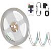 PSTAR Striscia LED COB 2M, Banda LED 6500K Bianco Dimmerabile con con Alimentatore e Telecomando, Autoadesiva 24V, 320LEDs/m nastro luminoso Luci tagliabile per Cucina, Soggiorno, Scale