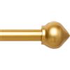 BOOM JOG Asta per tende Oro Asta per tende estensibile da 76 a 310 cm Asta per tende regolabile da 30 a 122 con finali a sfera, staffe in 3 pezzi, kit di ferramenta per soggiorno, camera da letto, finestra