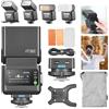 Godox iT32 Flash per fotocamera + base magnetica X5-O compatibile con fotocamere Oylmpus, TTL HSS + lampada LED, X5 serve hotshoe + trigger in una base, (controllo wireless altri flash Godox X System)
