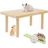 KEORHEZ Piattaforma In Legno Per Cricet Piattaforma Per Criceti Con Altalena 19,5 * 14 * 14 Cm Adatta Per Piccoli Animali Come Criceti Cincillà E Porcellini D'india