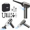 MECO ELEVERDE 4 en 1 Aspirapolvere Auto Portatile Senza Fili, 18Kpa Mini Aspirapolvere Potente, Tastiera PC, Pulizia per Laptop, Apparecchiature da Ufficio (grigio)