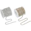 PATIKIL 2 Rotoli 10 Yard Cristallo Strass Catena Chiusa Rifinitura Bianco (2mm)