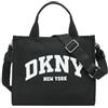 DKNY Top Zip Casual Tote, Nero/Argento, nero/argento