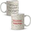 LolaPix Tazza in ceramica Stranger Friends. Tazze colazione. Regali originali per donna e uomo. Regali amiche originali. Dettagli colleghi. Mug. Regalo amico compleanno. Regalo donna