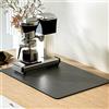 AUHSSAN Tappetino da caffè 30x50cm, Tappetini di asciugatura per la Counter Assorbente Caffè Bar Mat accessorio da cucina Anti Spill Mat Gomma Backed Fit Sotto Caffettiera Macchina Espresso Rack (Grigio)