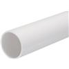 QUARKZMAN Tubo PVC 36mm ID 40mm OD 20cm/8 Lunghezza Bianco Alta Resistenza Tubo Rigido Rotondo in PVC Tondo per Tubo Acqua, Lavori Manuali, Guaina per Cavi