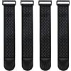 duozoanz Fascetta per Cavi Cinghie Elastiche - Silicone Antiscivolo Fermacavi Riutilizzabili Multifunzione Organizzatore con Fibbia Adesiva Prolunghe Corde Tubi Flessibili Bagagli Biciclette, 4 Pezzi
