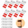 Zescyha Set di 8 Calamita per Porte, Chiudiporta Magnetico Ultra Sottile con Biadesivi e Viti Montaggio, Magnete Potenti per Armadi Cassetti Porte Scorrevoli Finestre, Chiusura Sicura e Affidabile, Argento