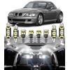 BMT xms 8pz Kit di Luci LED per Interni per BMW Z3 E36/7 E36/8 Roadster Coupe 1995-2002, Lampadine LED per Interni Auto e Camion 6000K Bianco Luminoso