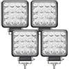 Renimove Fari LED Trattore 12V 48W 4 Pezzi | 4.21 10.5 cm, IP67, 16 LED 6500K, Alluminio ABS